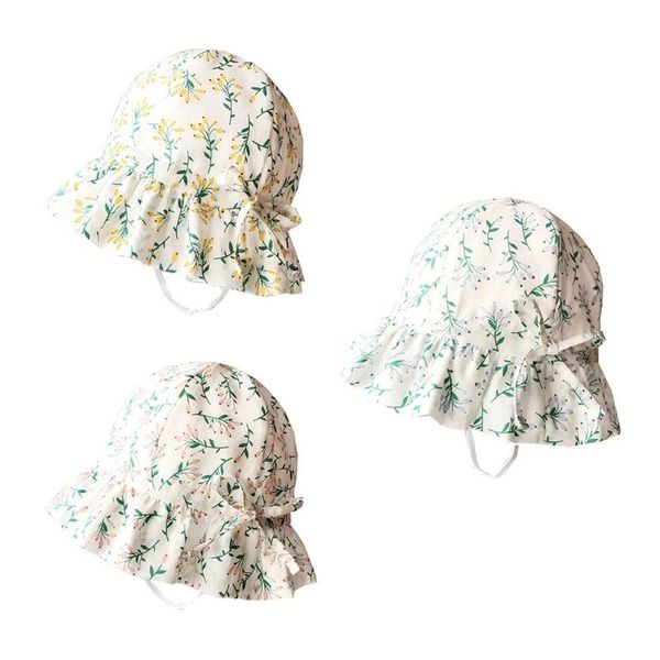 baby cotton floral printing sun hat infant wide brimmed bonnet pograpy props caps & hats, Yellow
baby cotton floral printing sun hat infant wide brimmed bonnet pograpy props caps & hats, Yellow