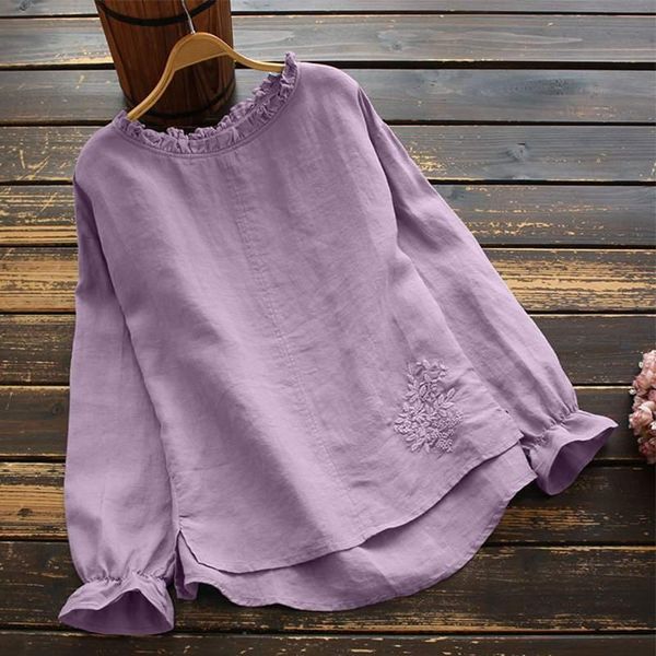 fashion embroidery shirts women's autumn blouse 2021 zanzea casual long sleeve ruffle blusas female o neck tunic oversized blouses &, White
fashion embroidery shirts women's autumn blouse 2021 zanzea casual long sleeve ruffle blusas female o neck tunic oversized blouses &, White