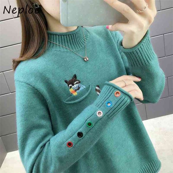 embroidery knitted sweaters women autumn harajuku button o neck long sleeve pullovers korean vintage jumpers 210422, White;black
embroidery knitted sweaters women autumn harajuku button o neck long sleeve pullovers korean vintage jumpers 210422, White;black