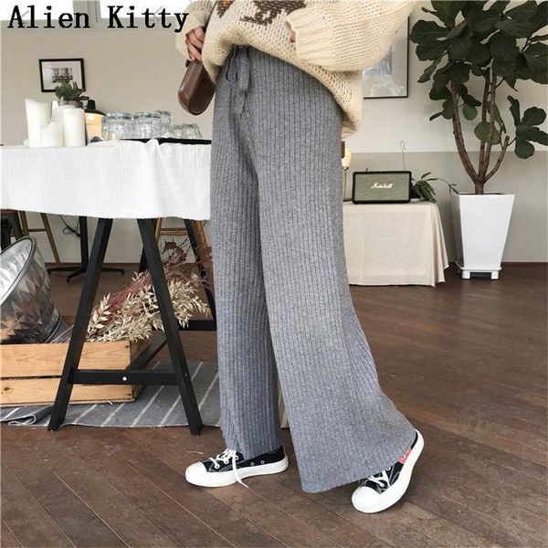women's pants & capris alien kitty autumn elastic high waist straight knitted solid quality casual women simple wide leg trousers 3 col, Black;white
women's pants & capris alien kitty autumn elastic high waist straight knitted solid quality casual women simple wide leg trousers 3 col, Black;white