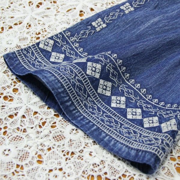 2pv7 heavy industry embroidery large loose 2021 spring plus size esv-neck drawstring dress denim skirt denim skirtmedium sleeve dress 8171
2pv7 heavy industry embroidery large loose 2021 spring plus size esv-neck drawstring dress denim skirt denim skirtmedium sleeve dress 8171