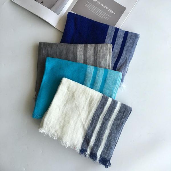 scarves style spring summer autumn winter scarf cotton and linen solid color long women's shawl fashion men, Blue;gray
scarves style spring summer autumn winter scarf cotton and linen solid color long women's shawl fashion men, Blue;gray