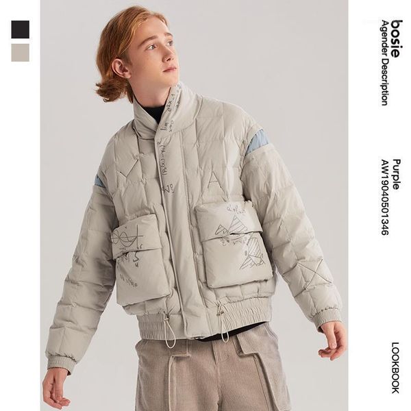 bosie couple personalized printed down jacket men/women short fashion light casual loose white duck coat winter 1346 men's & parkas, Black
bosie couple personalized printed down jacket men/women short fashion light casual loose white duck coat winter 1346 men's & parkas, Black