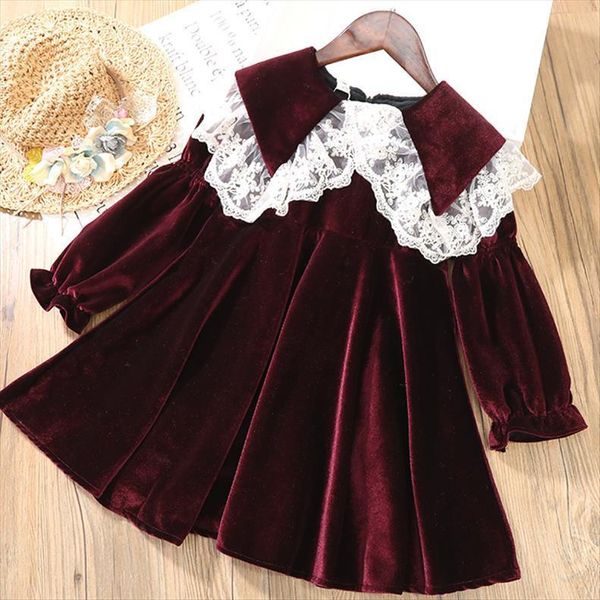 fashion kids clothes fall for girl dresses girls velvet long sleeve princess dress vestidos autumn children costume, Red;yellow
fashion kids clothes fall for girl dresses girls velvet long sleeve princess dress vestidos autumn children costume, Red;yellow