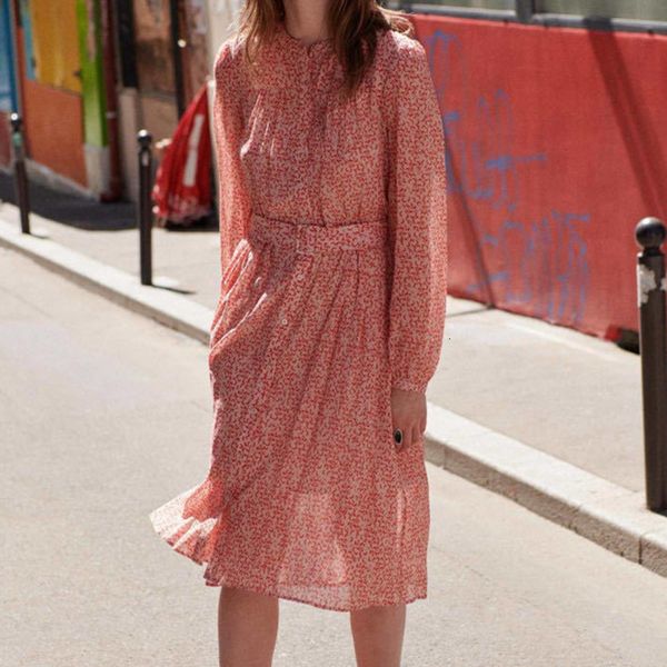 dress women two-piece set dress french retro style printed sashes lace-up single breasted long sleeve o-neck autumn robes, Black;gray 
dress women two-piece set dress french retro style printed sashes lace-up single breasted long sleeve o-neck autumn robes, Black;gray