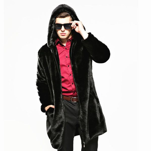 men's fur & faux autumn winter man hooded zipper black warm mink long coat casual loose men leather jacket plus size
men's fur & faux autumn winter man hooded zipper black warm mink long coat casual loose men leather jacket plus size