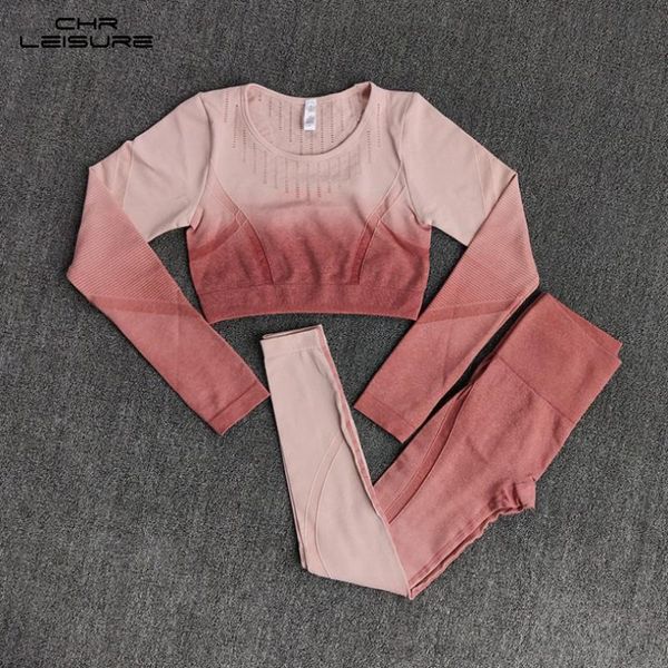 women's two piece pants chrleisure set women autumn/winter gradient seamless long-sleeved clothes+women leggings running fitness sports, White
women's two piece pants chrleisure set women autumn/winter gradient seamless long-sleeved clothes+women leggings running fitness sports, White