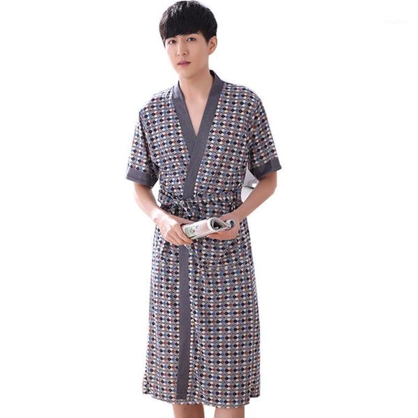 men's sleepwear arrival pajamas classic polka dot bathrobe summer spring men 100% cotton bathrobes robe for man 5935, Black;brown
men's sleepwear arrival pajamas classic polka dot bathrobe summer spring men 100% cotton bathrobes robe for man 5935, Black;brown