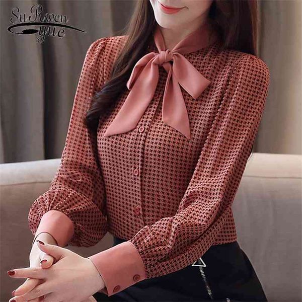 womens and blouses long sleeve shirts fashion bow collor office blouse plaid chiffon shirt female 2413 50 210521, White
womens and blouses long sleeve shirts fashion bow collor office blouse plaid chiffon shirt female 2413 50 210521, White