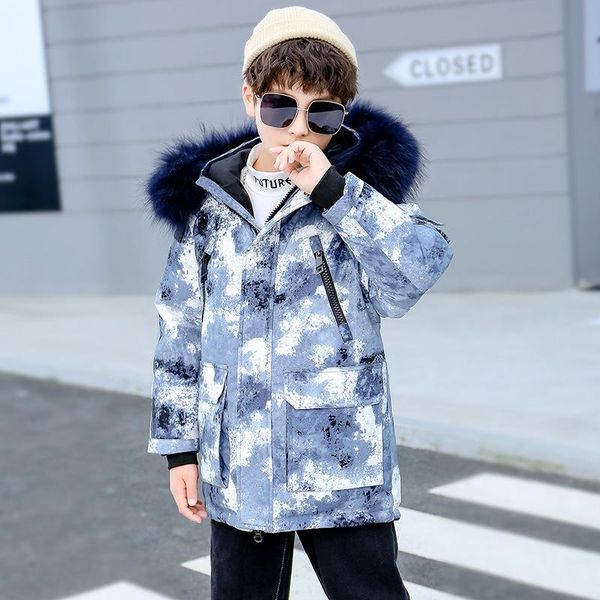 camouflage 2021 children's down jackets long thick boy winter coat duck kids for girl clothing, Blue;gray
camouflage 2021 children's down jackets long thick boy winter coat duck kids for girl clothing, Blue;gray