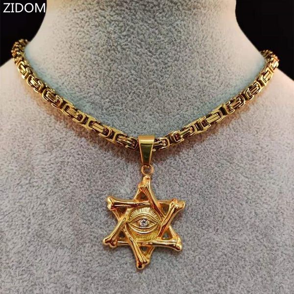 men hip hop star of david pendant necklace stainless steel never fade 5mm byzantium chain vintage necklaces male hiphop jewelry, Silver
men hip hop star of david pendant necklace stainless steel never fade 5mm byzantium chain vintage necklaces male hiphop jewelry, Silver
