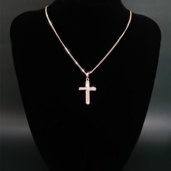 pendant necklaces vintage zircon gilded cross necklace for women men classic copper rhinestone neck chain jewelry collier, Silver
pendant necklaces vintage zircon gilded cross necklace for women men classic copper rhinestone neck chain jewelry collier, Silver