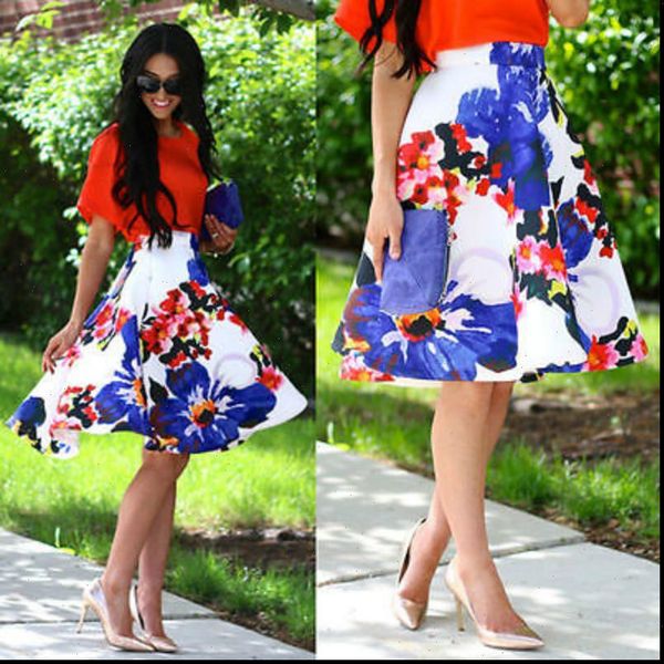 womens skirt women retro floral print high waist pleated a line mini drop good quality, Black
womens skirt women retro floral print high waist pleated a line mini drop good quality, Black