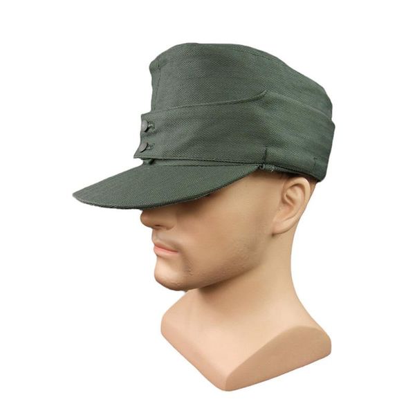 wide brim hats wwii german wh hbt m43 field cap em soldier, Blue;gray