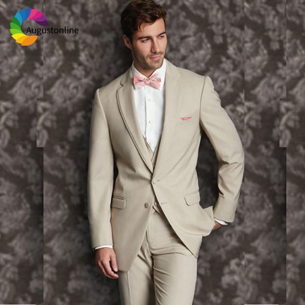 men's suits & blazers beige wedding slim fit men groom wear 3 pieces (jacket+pants+vest) bridegroom set man blazer k5o0, White;black
men's suits & blazers beige wedding slim fit men groom wear 3 pieces (jacket+pants+vest) bridegroom set man blazer k5o0, White;black