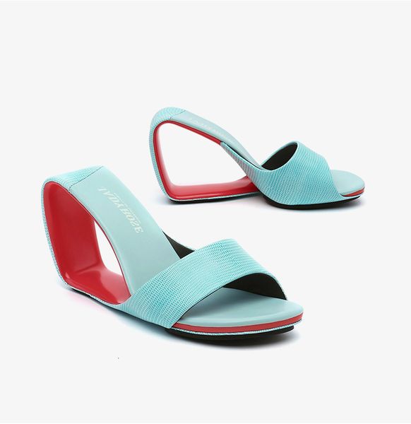 slippers open toe women summer red leather ladies casual outside footwear 8cm fretwork high heels slides stilettos zapatillas 64zm, Black
slippers open toe women summer red leather ladies casual outside footwear 8cm fretwork high heels slides stilettos zapatillas 64zm, Black