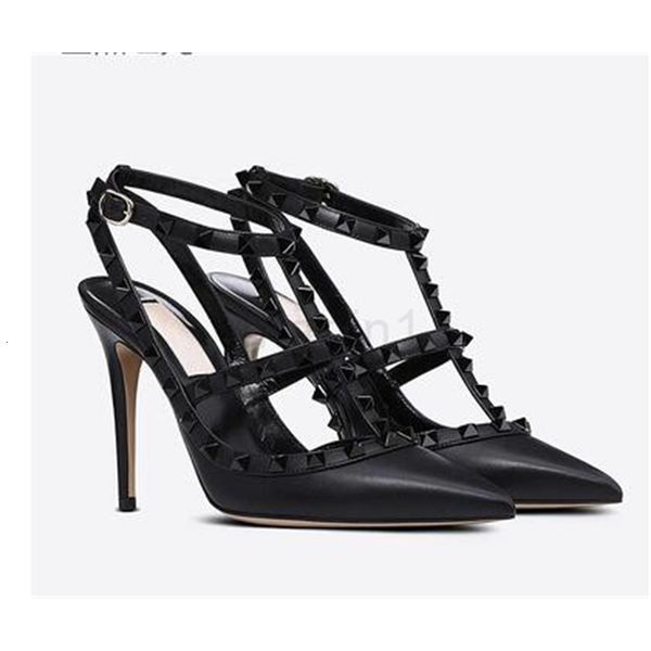 women high 2019 heels sandals wedding shoes patent leather rivets sandals women studded strappy dress shoes v heel +box, Black
women high 2019 heels sandals wedding shoes patent leather rivets sandals women studded strappy dress shoes v heel +box, Black