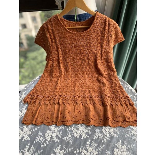 women's blouses & shirts 3 colors-- lamtrip unique peacock shaped hollow out hook lace layers embroidery hem lolita o-neck shirt 2021 a, White
women's blouses & shirts 3 colors-- lamtrip unique peacock shaped hollow out hook lace layers embroidery hem lolita o-neck shirt 2021 a, White