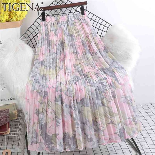 tigena summer chiffon maxi skirt women beautiful floral print aesthetic a line high waist pleated long female lady 210702, Black
tigena summer chiffon maxi skirt women beautiful floral print aesthetic a line high waist pleated long female lady 210702, Black