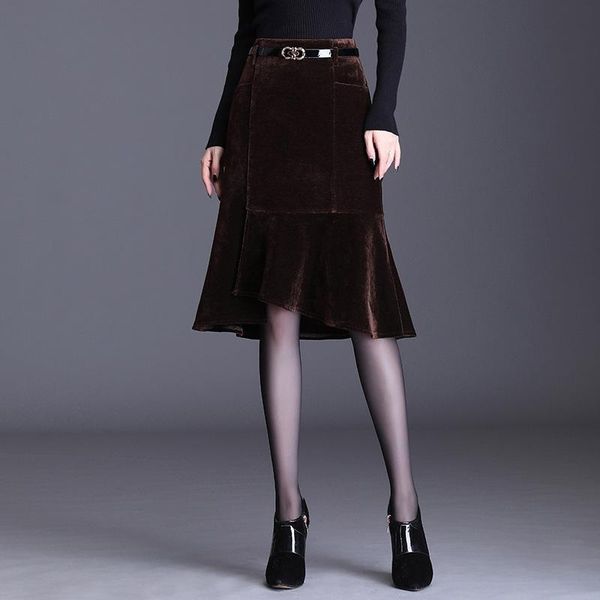 skirts autumn & winter elastic high waist slim simple solid wild casual temperament ladies irregular fishtail skirt, Black
skirts autumn & winter elastic high waist slim simple solid wild casual temperament ladies irregular fishtail skirt, Black