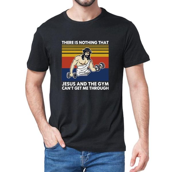there is nothing that jesus &the gym can't get me through vintage men's fashion short sleeve o-neck cotton t-shirts, White;black
there is nothing that jesus &the gym can't get me through vintage men's fashion short sleeve o-neck cotton t-shirts, White;black