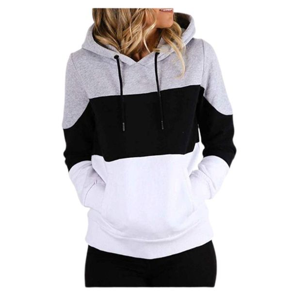 women's hoodies & sweatshirts long sleeve fashion drawstring women hoodie color block charming soft crew neck autumn polyester hooded, Black
women's hoodies & sweatshirts long sleeve fashion drawstring women hoodie color block charming soft crew neck autumn polyester hooded, Black