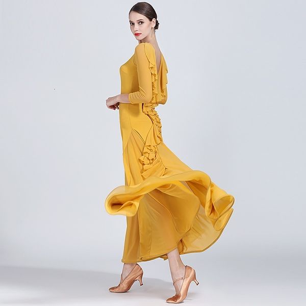 Stage Wear yellow ballroom dress woman dance clothes red spanish flamenco viennese waltz fringe tango foxtrot ZIXU, Black;red
Stage Wear yellow ballroom dress woman dance clothes red spanish flamenco viennese waltz fringe tango foxtrot ZIXU, Black;red