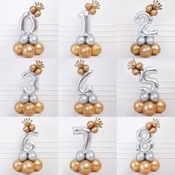 party decoration golden birthday balloon column silver number 0-9 wedding road lead bracket door arrangement dress up
party decoration golden birthday balloon column silver number 0-9 wedding road lead bracket door arrangement dress up