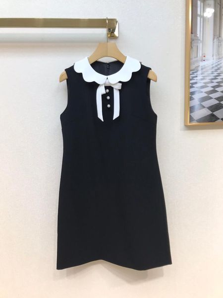 casual dresses fashion 2021 ladies sleeveless doll collar bow beaded dress 0311, Black;gray
casual dresses fashion 2021 ladies sleeveless doll collar bow beaded dress 0311, Black;gray