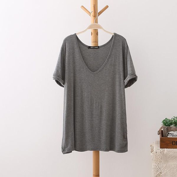 women's t-shirt plus size modal cotton casual women t shirt 2021 summer stretch solid color v neck short sleeve tshirt top, White
women's t-shirt plus size modal cotton casual women t shirt 2021 summer stretch solid color v neck short sleeve tshirt top, White