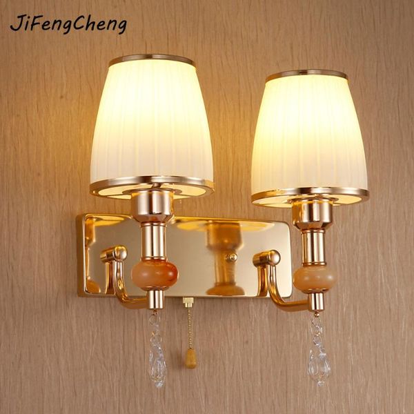 wall lamp mounted bedside reading lamps indoor lighting led light fixtures crystal home luminarias