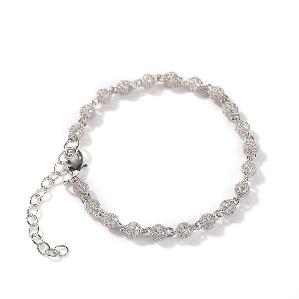 mens hip hop bracelet jewelry womens iced out chain gold silver round bead bracelets with extension chains, Black
mens hip hop bracelet jewelry womens iced out chain gold silver round bead bracelets with extension chains, Black