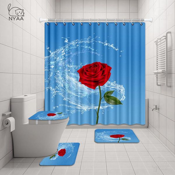 polyester shower curtain colorful roses bathroom curtains sets anti slip pedestal rug lid toilet cover bath mat set accessory
polyester shower curtain colorful roses bathroom curtains sets anti slip pedestal rug lid toilet cover bath mat set accessory