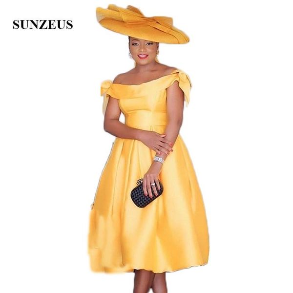 party dresses boat neck off the shoulder evening gold satin tea-length african women formal bow cute prom gowns se22, White;black
party dresses boat neck off the shoulder evening gold satin tea-length african women formal bow cute prom gowns se22, White;black