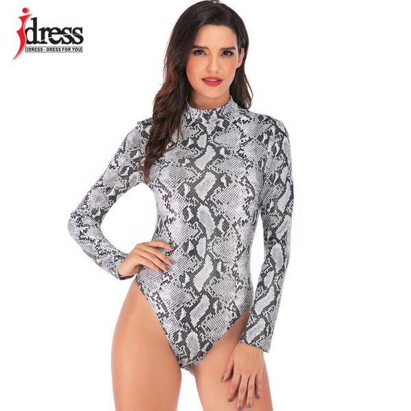 idress lady winter turtleneck bodycon body mujer 2021 clubwear party shorts romper women snake print long sleeve bodysuit women's jumps, Black;white 
idress lady winter turtleneck bodycon body mujer 2021 clubwear party shorts romper women snake print long sleeve bodysuit women's jumps, Black;white