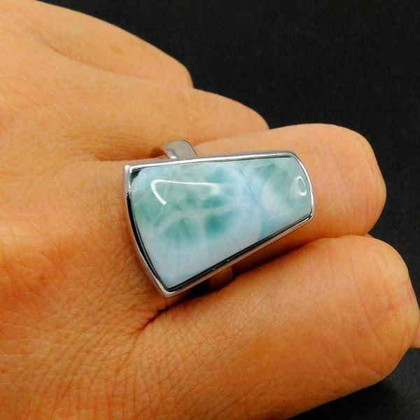 cluster rings selling natural dominica larimar ring 925 sterling silver women jewelry for gift / engagement wedding party, Golden;silver
cluster rings selling natural dominica larimar ring 925 sterling silver women jewelry for gift / engagement wedding party, Golden;silver