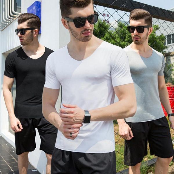 men's t-shirts 2021 sports fashion trendy brand casual t-shirt sweat-absorbent breathable basketball running fitness, White;black 
men's t-shirts 2021 sports fashion trendy brand casual t-shirt sweat-absorbent breathable basketball running fitness, White;black