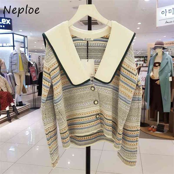 chic peter pan collar exquisite button sweaters panelled patchwork loose coat autumn knitted cardigan women 210422, White;black
chic peter pan collar exquisite button sweaters panelled patchwork loose coat autumn knitted cardigan women 210422, White;black