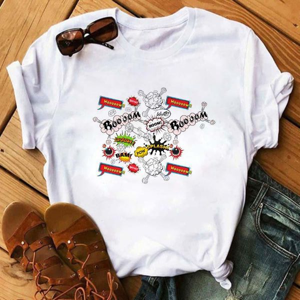 women's t-shirt cartoon printing 90s fashion print shirt clothes t tee womens tshirt for female graphic, White
women's t-shirt cartoon printing 90s fashion print shirt clothes t tee womens tshirt for female graphic, White