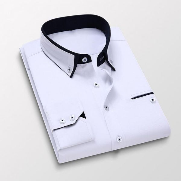 men's dress shirts anti-iron great formal fit business shirt soft men for daily wear, White;black
men's dress shirts anti-iron great formal fit business shirt soft men for daily wear, White;black