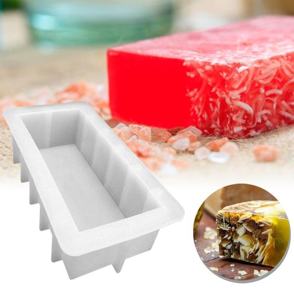 500ml rectangle soap mold diy making silicone non-stick pudding muffin cake chocolate baking grade craft tools
500ml rectangle soap mold diy making silicone non-stick pudding muffin cake chocolate baking grade craft tools
