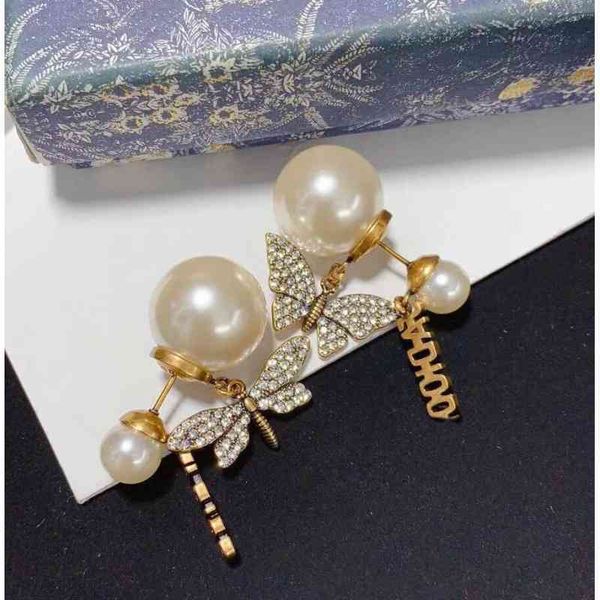 earrings charm studdijia diamond butterfly dragonfly asymmetric pearl letter dual purpose wearing female 925 silver needle, Golden
earrings charm studdijia diamond butterfly dragonfly asymmetric pearl letter dual purpose wearing female 925 silver needle, Golden