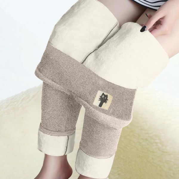 women's pants & capris 2021 women winter warm plus velvet thicken leggins skinny ankle-length trouser high waist large size c2, Black;white
women's pants & capris 2021 women winter warm plus velvet thicken leggins skinny ankle-length trouser high waist large size c2, Black;white