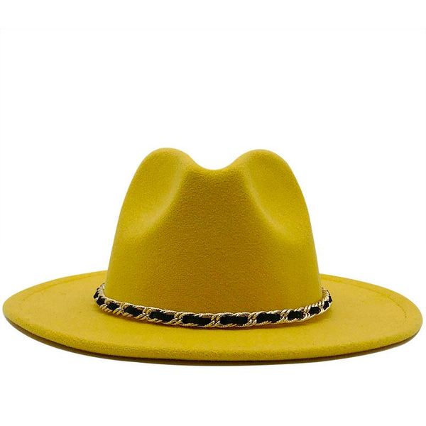 women men wide brim wool felt jazz fedora hats panama style cowboy trilby party formal dress hat large size yellow white, Blue;gray
women men wide brim wool felt jazz fedora hats panama style cowboy trilby party formal dress hat large size yellow white, Blue;gray
