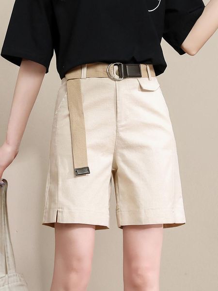 women's shorts tooling female summer a pants in the thin loose casual 2021 words high waist width of legs, White;black
women's shorts tooling female summer a pants in the thin loose casual 2021 words high waist width of legs, White;black