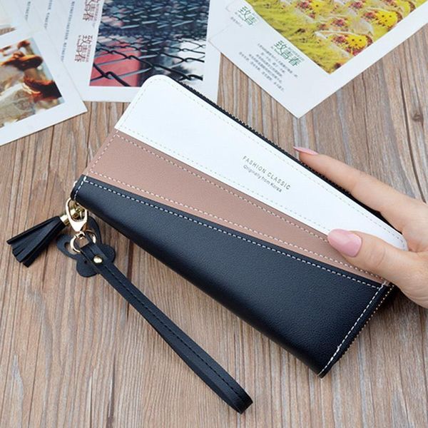patchwork women wallets zipper money phone pocket ladies clutch purse long wallet card holder handbag w085, Red;black
patchwork women wallets zipper money phone pocket ladies clutch purse long wallet card holder handbag w085, Red;black
