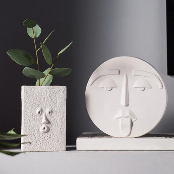 vases human face shaped ceramic flower simple innovative arrangement modern for home office decoration est
vases human face shaped ceramic flower simple innovative arrangement modern for home office decoration est