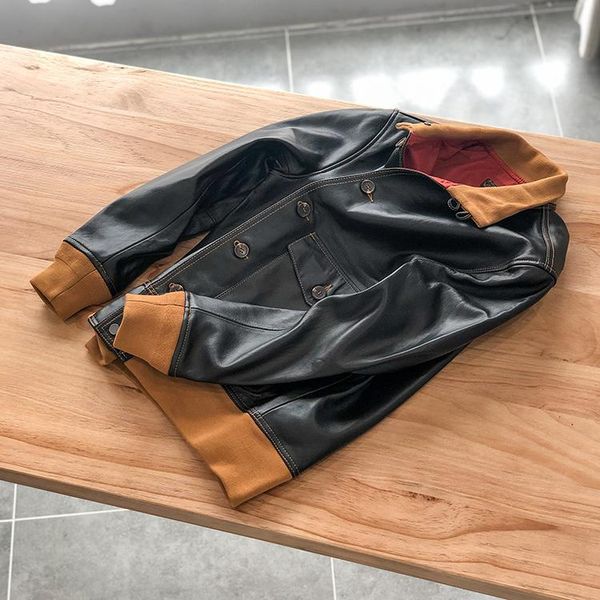 men's leather & faux ,mens classic a1 jacket,genuine sheepskin coat.quality black clothing.fashion autumn cloth
men's leather & faux ,mens classic a1 jacket,genuine sheepskin coat.quality black clothing.fashion autumn cloth