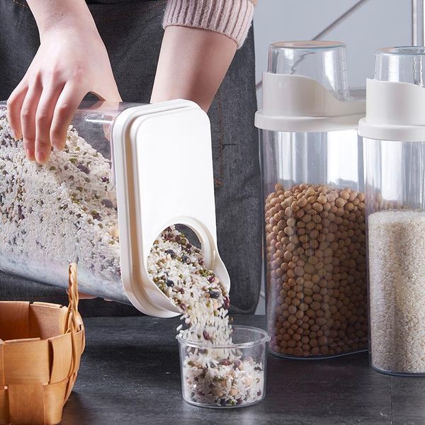 storage bottles & jars plastic cereal dispenser sealed crisper grains rice nut snack tank box transparent kitchen refrigerator containe
storage bottles & jars plastic cereal dispenser sealed crisper grains rice nut snack tank box transparent kitchen refrigerator containe