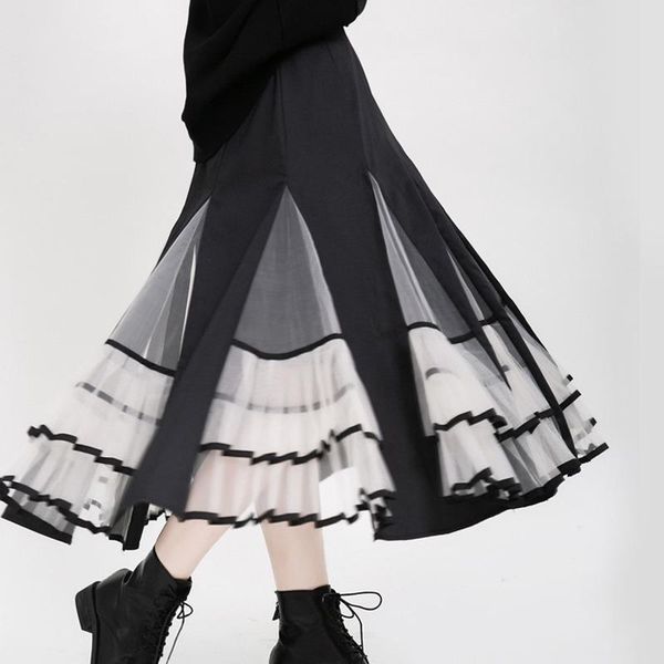 skirts fashion all-match high waist mesh patchwork woman 2021 panelled pleated jupe spring summer aesthetic design skirt, Black
skirts fashion all-match high waist mesh patchwork woman 2021 panelled pleated jupe spring summer aesthetic design skirt, Black